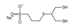 sodium,3-[1,3-bis(sulfanyl)propan-2-ylsulfanyl]propane-1-sulfonate结构式