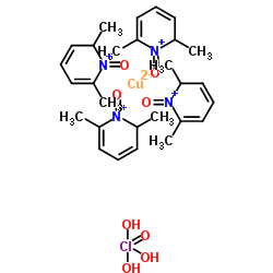 copper;2,6-dimethyl-2H-pyridin-1-ium 1-oxide;trihydroxy(oxo)-λ5-chlorane Structure