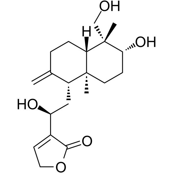 14-Deoxy-12-hydroxyandrographolide structure