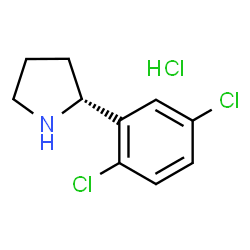(R)-2-(2,5-二氯苯基)吡咯烷盐酸盐结构式