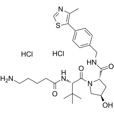 (S,R,S)-AHPC-C4-NH2 dihydrochloride结构式