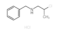 Benzenemethanamine,N-(2-chloropropyl)-, hydrochloride (1:1) Structure