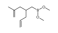 (2-allyl-4-methyl-pent-4-enyl)-boronic acid dimethyl ester结构式