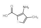 3-氨基-4-甲基-2-噻吩羧酸结构式