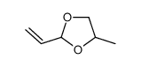 2-ethenyl-4-methyl-1,3-dioxolane结构式