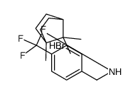[4-(trifluoromethyl)phenyl]methyl-(4,7,7-trimethyl-3-bicyclo[2.2.1]heptanyl)azanium,bromide Structure