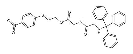 2-((4-nitrophenyl)thio)ethyl 2-(2-(tritylamino)acetamido)acetate结构式
