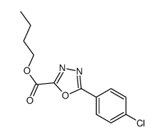 Butyl 5-(4-chlorophenyl)-1,3,4-oxadiazole-2-carboxylate Structure