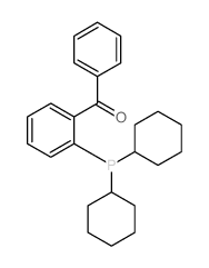 (2-(DICYCLOHEXYLPHOSPHINO)PHENYL)(PHENYL)METHANONE Structure