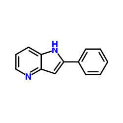 2-苯基-4-氮杂吲哚结构式