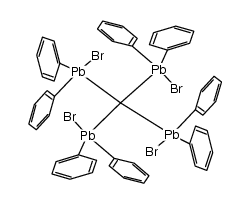 tetrakis(bromodiphenylplumbyl)methane Structure