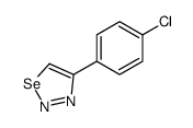 4-(4-chlorophenyl)selenadiazole结构式