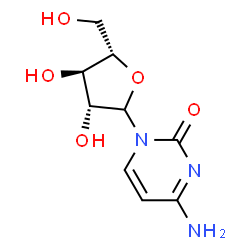 1-β-L-Arabinofuranosylcytosine结构式