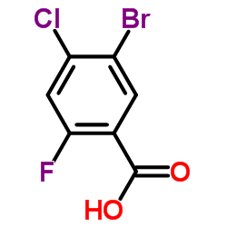 5-溴-4-氯-2-氟苯甲酸结构式
