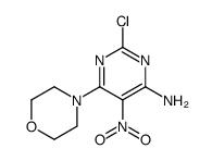 4-(6-氨基-2-氯-5-硝基-4-嘧啶)-吗啉结构式