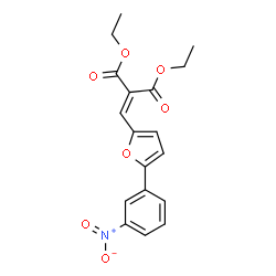 diethyl 2-((5-(3-nitrophenyl)furan-2-yl)methylene)malonate结构式