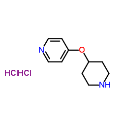 4-(哌啶-4-基氧)吡啶二盐酸盐结构式