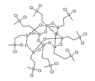 PSS-八(2-二氯甲基硅基乙基)取代结构式
