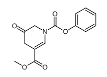 3-甲基-5,6-二氢-5-氧代-1,3(4H)-吡啶二羧酸-1-苯酯结构式