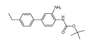 (3-amino-4'-ethyl-biphenyl-4-yl)-carbamic acid tert.-butyl ester结构式