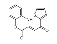 3-(2-oxo-2-thiophen-2-ylethylidene)-4H-1,4-benzoxazin-2-one Structure
