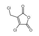3-chloro-4-chloromethylmaleic anhydride Structure