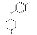 4-(4-氟苯氧基)哌啶结构式