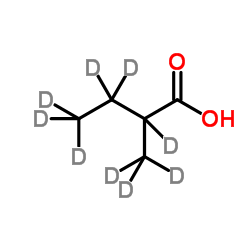 2-(2H3)Methyl(2H6)butanoic acid Structure