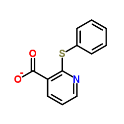 2-(苯硫基)烟酸结构式