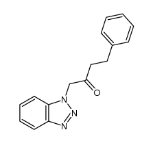 1-(1H-1,2,3-benzotriazol-1-yl)-4-phenyl-2-butanone Structure