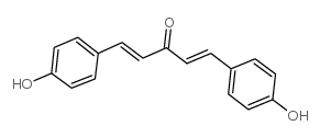 1,5-二对羟苯基-1,4-戊二烯-3-酮结构式