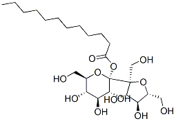 alpha-d-Glucopyranoside, beta-d-fructofuranosyl, dodecanoate Structure