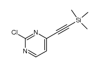 2-Chloro-4-trimethylsilanylethynyl-pyrimidine结构式