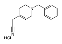 2-(1-苄基-1,2,3,6-四氢吡啶-4-基)乙腈盐酸盐结构式