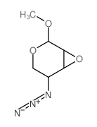 Ribopyranoside, methyl2,3-anhydro-4-azido-4-deoxy-, a-D- (8CI) Structure