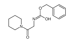 benzyl N-(2-oxo-2-piperidin-1-ylethyl)carbamate结构式