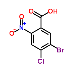 5-Bromo-4-chloro-2-nitrobenzoic acid Structure