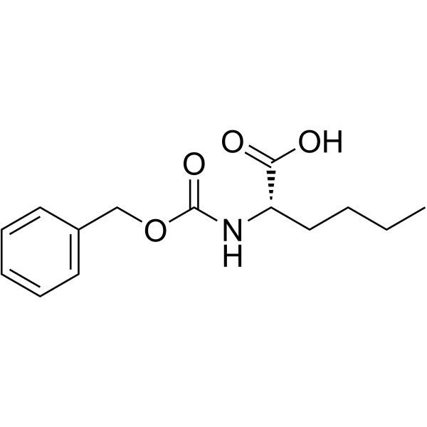 N-苄氧羰基-L-己氨酸结构式