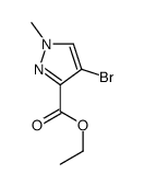 4-溴-1-甲基-1H-吡唑-3-羧酸乙酯结构式