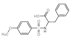2-{[((4-甲氧基苯基)磺酰基]氨基}-3-苯基丙酸结构式