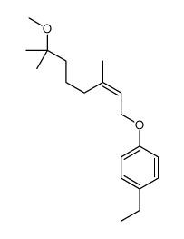 1-ethyl-4-(7-methoxy-3,7-dimethyloct-2-enoxy)benzene结构式