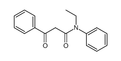 3-oxo-3-phenyl-propionic acid-(N-ethyl-anilide)结构式