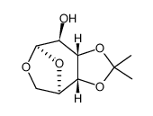 1,6-Anhydro-3,4-O-isopropyliden-β-D-altropyranose结构式