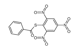 2,4,6-trinitrophenyl ester of benzenecarbothioic acid结构式