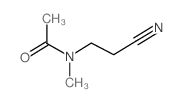 N-(2-氰乙基)-N-甲基乙酰胺结构式