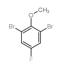 1,3-二溴-5-氟-2-甲氧基苯结构式