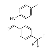 N-(4-methylphenyl)-4-(trifluoromethyl)benzamide结构式