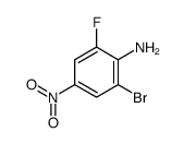 2-溴-6-氟-4-硝基苯胺结构式