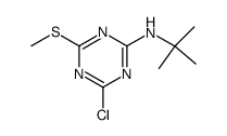 tert-butyl-(4-chloro-6-methylsulfanyl-[1,3,5]triazin-2-yl)-amine结构式