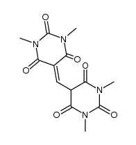 1,3,1',3'-tetramethyl-5,5'-methanylylidene-bis-pyrimidine-2,4,6-trione结构式